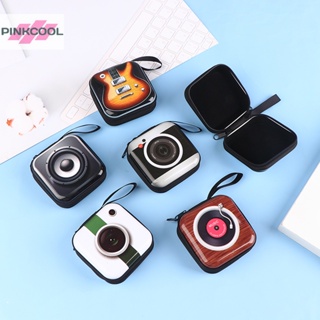 Pinkcool 1 ชิ้น มินิ แบบพกพา ชุบดีบุก กระเป๋าหูฟัง กระเป๋าใส่เหรียญ หูฟัง สาย USB กล่องเก็บกระเป๋าสตางค์ กระเป๋าถือ กระเป๋าหูฟัง เคสขายดี