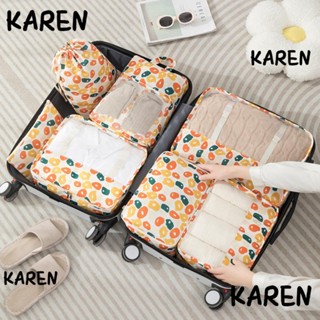 Karen กระเป๋าเดินทาง อเนกประสงค์ กันน้ํา จุของได้เยอะ 7 ชิ้น