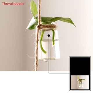 [Thevatipoem] แจกันแก้ว 1 สาย พร้อมขวด 8 ขวด ขนาดเล็ก สําหรับตกแต่ง