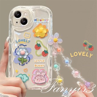 เคสโทรศัพท์มือถือนิ่ม ขอบโค้ง ลายดอกไม้ 3D พร้อมสายโซ่คล้อง สําหรับ infinix Hot 20 20i 20Play Hot 12 11 10 9Play Note 12 Hot 30 30i 30Play Smart 7 5 2020 Smart 6 6Plus Hot 8 10Lite