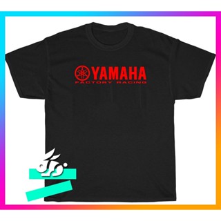 ใหม่ เสื้อยืด พิมพ์ลายโลโก้แข่งรถ Yamaha จากโรงงาน ไซซ์ S 5XL