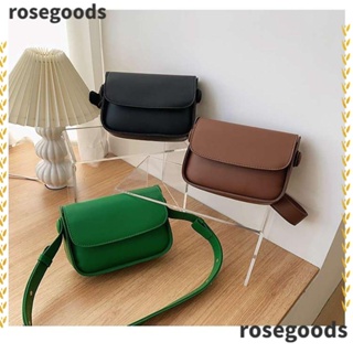 Rosegoods1 กระเป๋าสะพายไหล่ สะพายข้าง หนัง PU ความจุขนาดใหญ่ สําหรับเดินทาง