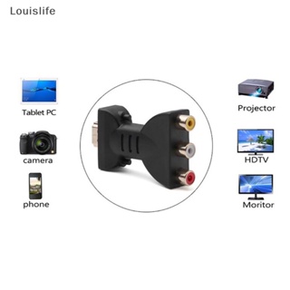 Llph AV สัญญาณดิจิทัล 1080p HDMI เป็น VGA อะแดปเตอร์ HDMI เป็น AV RCA สายสัญญาณเสียงวิดีโอ LLP