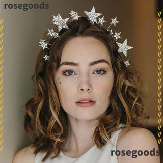 Rosegoods1 ที่คาดผม มงกุฎนางฟ้า ประดับคริสตัล พลอยเทียม