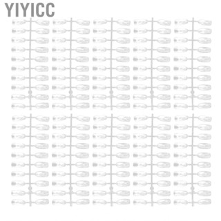 Yiyicc 200pcs False Nail Tips Transparent Art Color Style Display LJ4