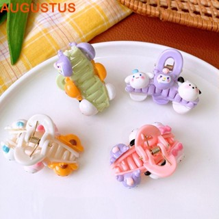 Augustus กิ๊บติดผม ลายการ์ตูน My Melody Cinnamoroll Kawaii ขนาดเล็ก สีแคนดี้