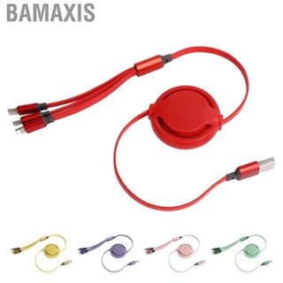 Bamaxis 3‑in‑1 USB Charging Cable Multi Retractable Fast  Cord for IOS/Type C/Micro Port