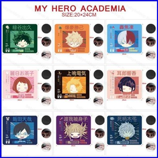 Yt1 แผ่นรองเมาส์ ลายการ์ตูน My Hero Academia น่ารัก กันลื่น กันน้ํา 20x24 ซม. สําหรับแล็ปท็อป TY1