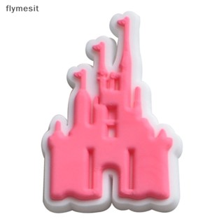 Flymesit หัวเข็มขัด PVC สีชมพู สําหรับตกแต่งสวน 10 ชิ้น