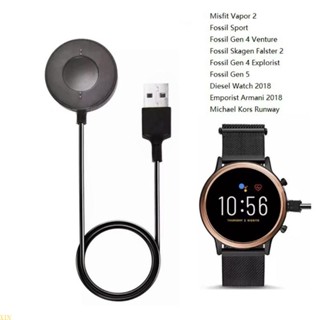 Xin แท่นชาร์จ USB แม่เหล็ก 1 เมตร สําหรับสมาร์ทวอทช์ Fossil Gen 6 Fossil Gen 4 Fossil Gen 5