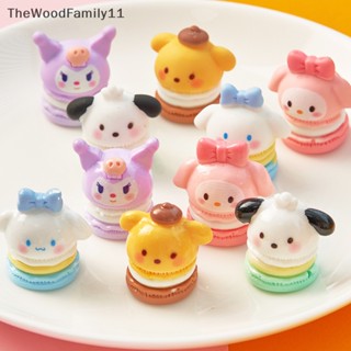 Tt แผ่นกาวเรซิ่น ลายการ์ตูนอนิเมะ Sanrio สีมาการองน่ารัก 3D สําหรับทําเครื่องประดับ ตกแต่งเคสโทรศัพท์มือถือ DIY 2 ชิ้น