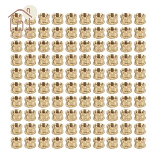 น็อตเกลียว ทองเหลือง M3X3 มม. 100 ชิ้น