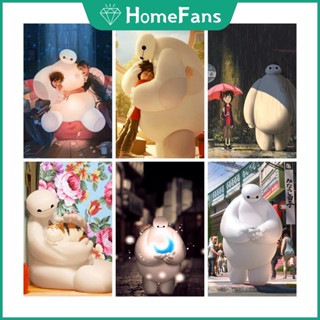 【HF】Baymax ภาพวาดปักเพชร 5D DIY สําหรับตกแต่งบ้าน