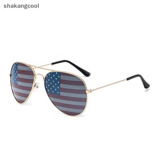 Shakangcool แว่นตากันแดด USA ลายธงชาติอเมริกัน 714 เหมาะกับงานปาร์ตี้ สําหรับผู้หญิง และผู้ชาย