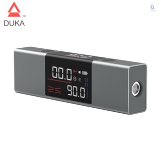 Youp)atuman DUKA LI1 เครื่องโปรแทรกเตอร์เลเซอร์ดิจิทัล วัดระดับเอียง 360 องศา แบบชาร์จไฟได้° สายเลเซอร์ หน้าจอ LED แบบคู่ และแบบเดี่ยว