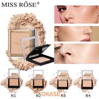 MISS ROSE แป้งฝุ่นควบคุมความมันบนใบหน้า กันน้ำ ติดทน เครื่องสำอางธรรมชาติ เปียกและแห้ง ใช้คู่พร้อม