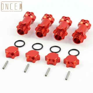 【ONCEMOREAGAIN】Hex Hub 17mm 30 MM 30mm 4Pcs/Set Aluminum Car For HSP 1/8 RC Red Usefully