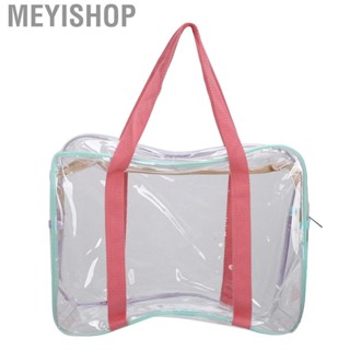 Meyishop Clear Makeup Handbags Large  Zipper Closure Transparent Cosmetic DGD