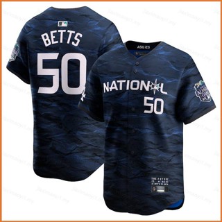 Fb 2023-2024 MLB เสื้อคาร์ดิแกนเบสบอล ลาย All Star Jersey Mookie Betts สําหรับผู้ชาย