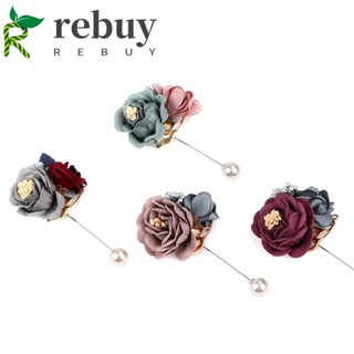 ซื้อซ้ํา เข็มกลัด Pin งานแต่งงานเจ้าบ่าวเทียมไข่มุกเจ้าบ่าว Corsage