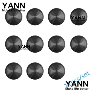 Yann1 แผ่นอลูมิเนียม ทรงกลม 1.1 นิ้ว สีดํา 11 ชิ้น 11 ชิ้น