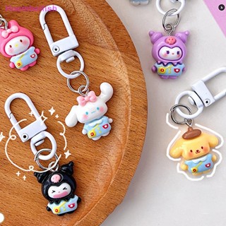 SANRIO Hoe&gt; พวงกุญแจ จี้การ์ตูน Hello Kitty Cinnamoroll น่ารัก สําหรับตกแต่งกระเป๋าเป้สะพายหลัง โรงเรียน