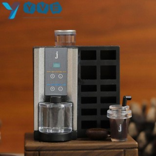 Yve กาแฟ สําหรับบ้านตุ๊กตา|โมเดลเครื่องชงกาแฟพลาสติก ขนาดเล็ก 1/12 สําหรับตกแต่งบ้านตุ๊กตา