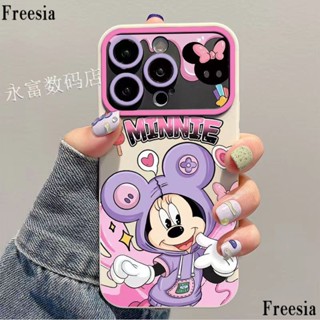 เคสมือถือ แบบนิ่ม ลายมินนี่เมาส์ สําหรับ Apple 14 Pro Max Iphone 13 Pro 12 11 7p