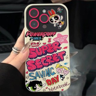 เคสโทรศัพท์มือถือ ซิลิโคนนิ่ม ลาย Powerpuff Girls สําหรับ Iphone 14promax 13pro 12 11 7p TBJS