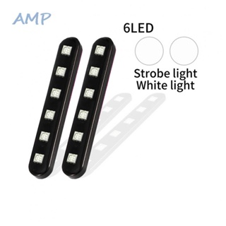 ⚡NEW 8⚡2X Brake LED Flash Side Rear Strobe Tail Light Strip Stop Motorcycle Truck ATV