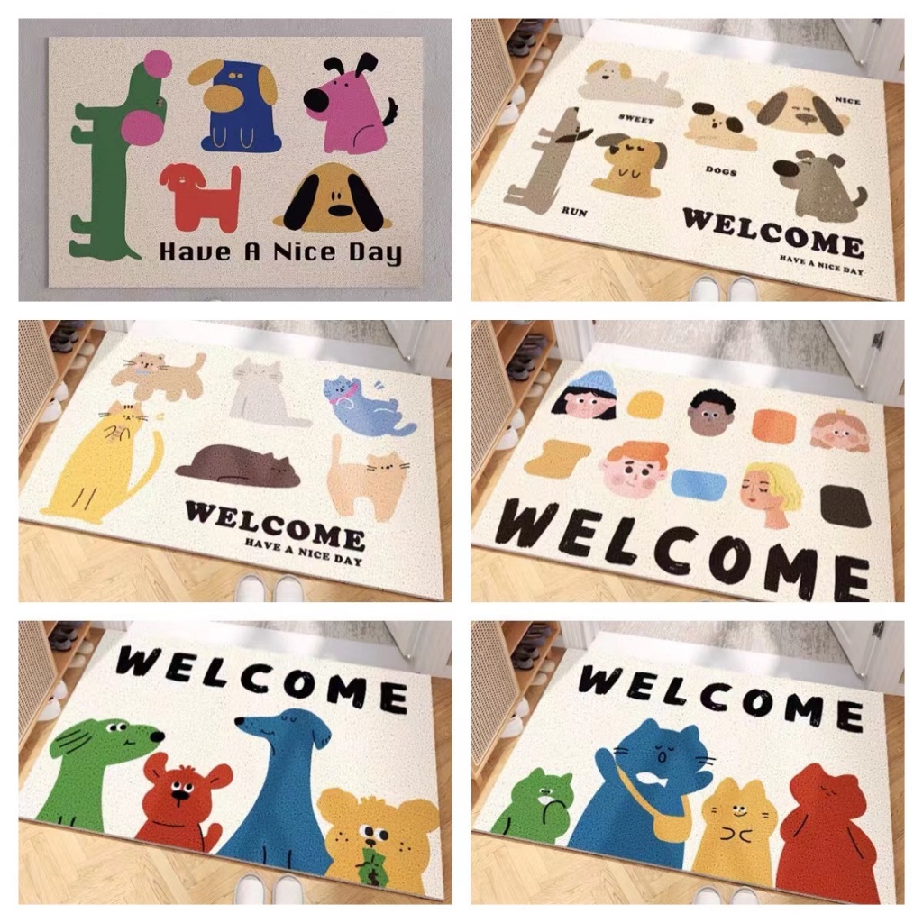 ️[Home] พรมดักทรายแมว พรมเช็ดเท้า แผ่นใหญ่ PVC 40×60 cm แผ่นดักทรายแมว ที่รองทรายแมว พรมเช็ดเท้าแมว