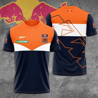 F1 เสื้อยืดคอกลม แขนสั้น พิมพ์ลาย Red Bull Fans KTM พลัสไซซ์