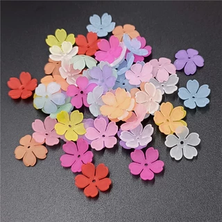 กลีบดอกไม้ 5 กลีบ แฮนด์เมด 50 ชิ้น สําหรับทําเครื่องประดับ ต่างหู ช่อดอกไม้ DIY