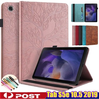 เคสแท็บเล็ตหนัง ฝาพับ กันกระแทก พร้อมขาตั้ง สําหรับ Samsung Galaxy Tab S5e 10.5 2019 SM-T720 SM-T725