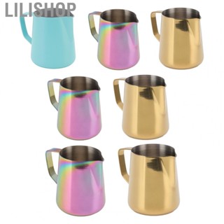 Lilishop Coffee Frothing Pitcher   Grade  Frothing Pitcher Stainless Steel  for Cafe