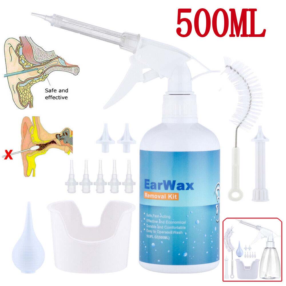 Ear Wax Removal Kit Ear Irrigation Cleaning Kit For Ear Pick Irrigation Washer Bottle System Ear Cle