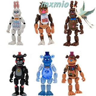 Mxmio ตุ๊กตาฟิกเกอร์ การ์ตูนอนิเมะ Five Night At Freddy Fnaf Bear 6 ชิ้น ต่อชุด สําหรับตกแต่ง