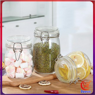 Zeeva โหลแก้วมีฝาปิด โหลแก้วสูญญากาศ  มีหลายขนาดให้เลือก Glass sealed jar