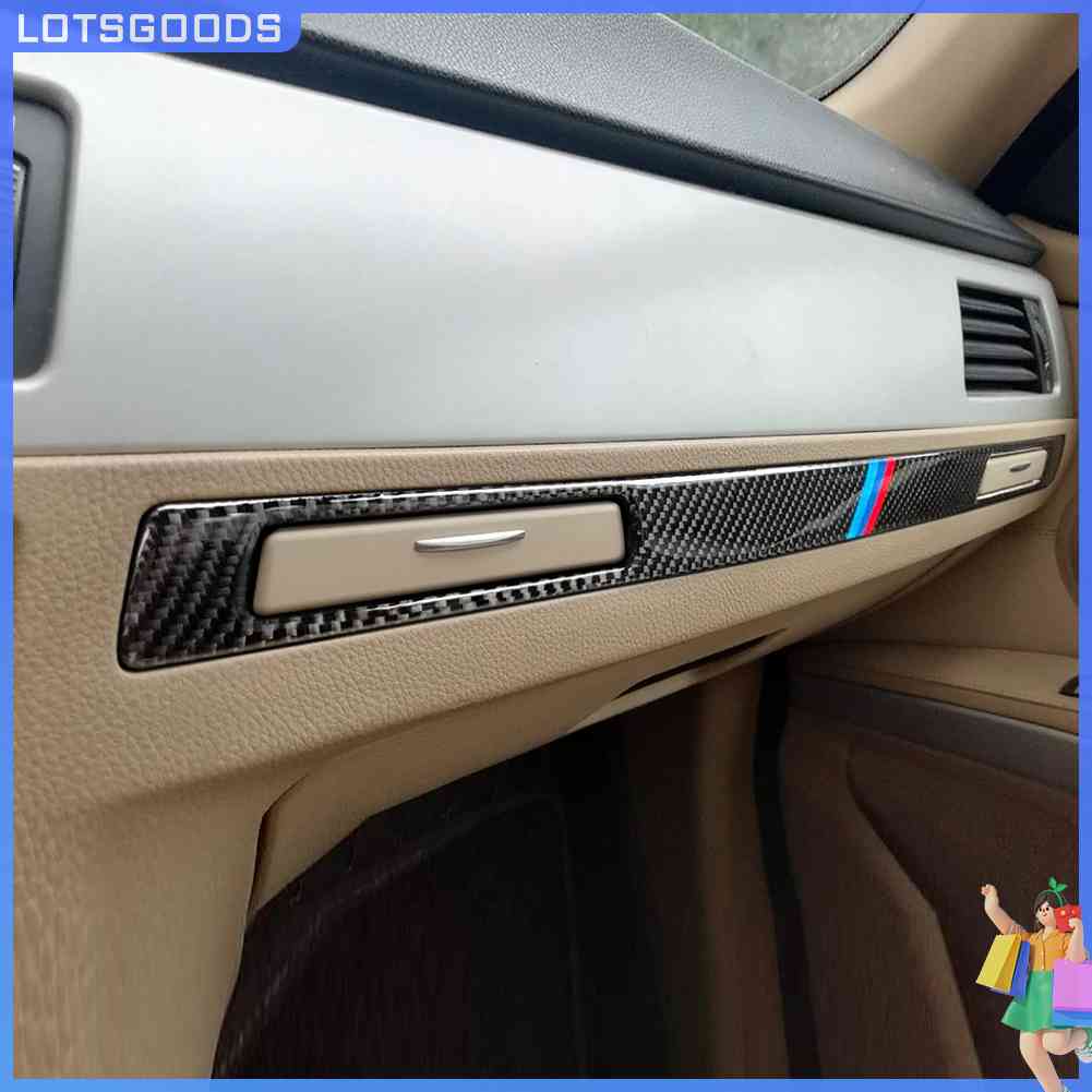Lotsgoods.th 【พร้อมส่ง】ฝาครอบที่วางแก้วน้ํา คาร์บอนไฟเบอร์ สําหรับ BMW E90 E92 Auto