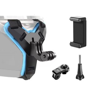 อุปกรณ์เสริมขาตั้งกล้องติดหมวกกันน็อครถจักรยานยนต์ สําหรับ GOPRO Hero 11 10 9 8 7 6