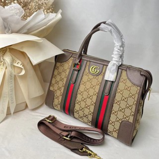 Gucci7446 กระเป๋าคาดอก ผ้าแคนวาส ทรงโท้ท สไตล์คลาสสิก สําหรับผู้หญิง และผู้ชาย