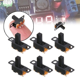 LLOYD 20Pcs Switch Small Toggle Electrical Component 3 Pin SPDT Black DIY Power ON-Off Miniature Slide Switches/Multicolor