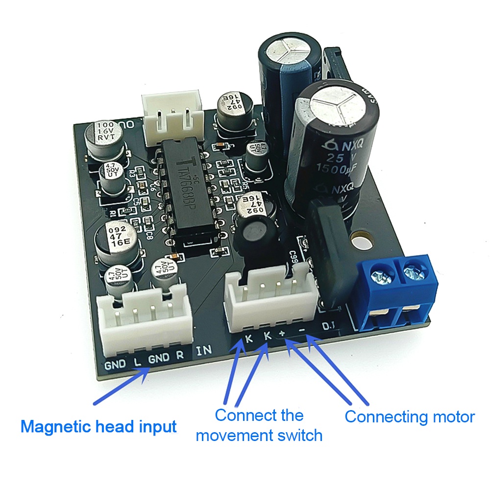 Pcbfun TA7668 บอร์ดพรีแอมป์ แบบแม่เหล็ก