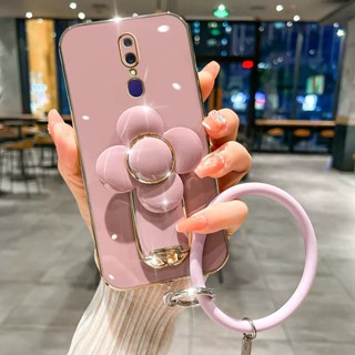 เคสโทรศัพท์มือถือ ขอบตรง ลายกังหันลม พร้อมขาตั้ง สําหรับ OPPO A5 2020 A9 2020 A53 2020 A5s A3s A12e A12 A5 A7 A91