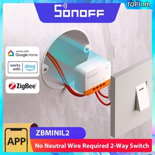 Sonoff Zbmini-l2 Zigbee Diy โมดูลสวิทช์สมาร์ทไม่มีสายกลางที่จำเป็นการควบคุม2ทางสำหรับบ้านอัตโนมัติ Top111.th