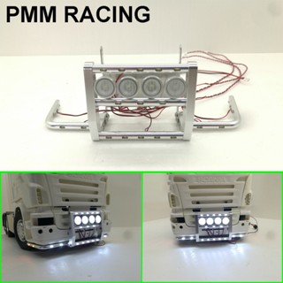 โคมไฟ Led PCB 3.2v โลหะอัลลอย ติดกันชนหน้า อุปกรณ์เสริม สําหรับรถบรรทุกบังคับ 1/14 Tamiya Scania Series 770S R620 56323 R730