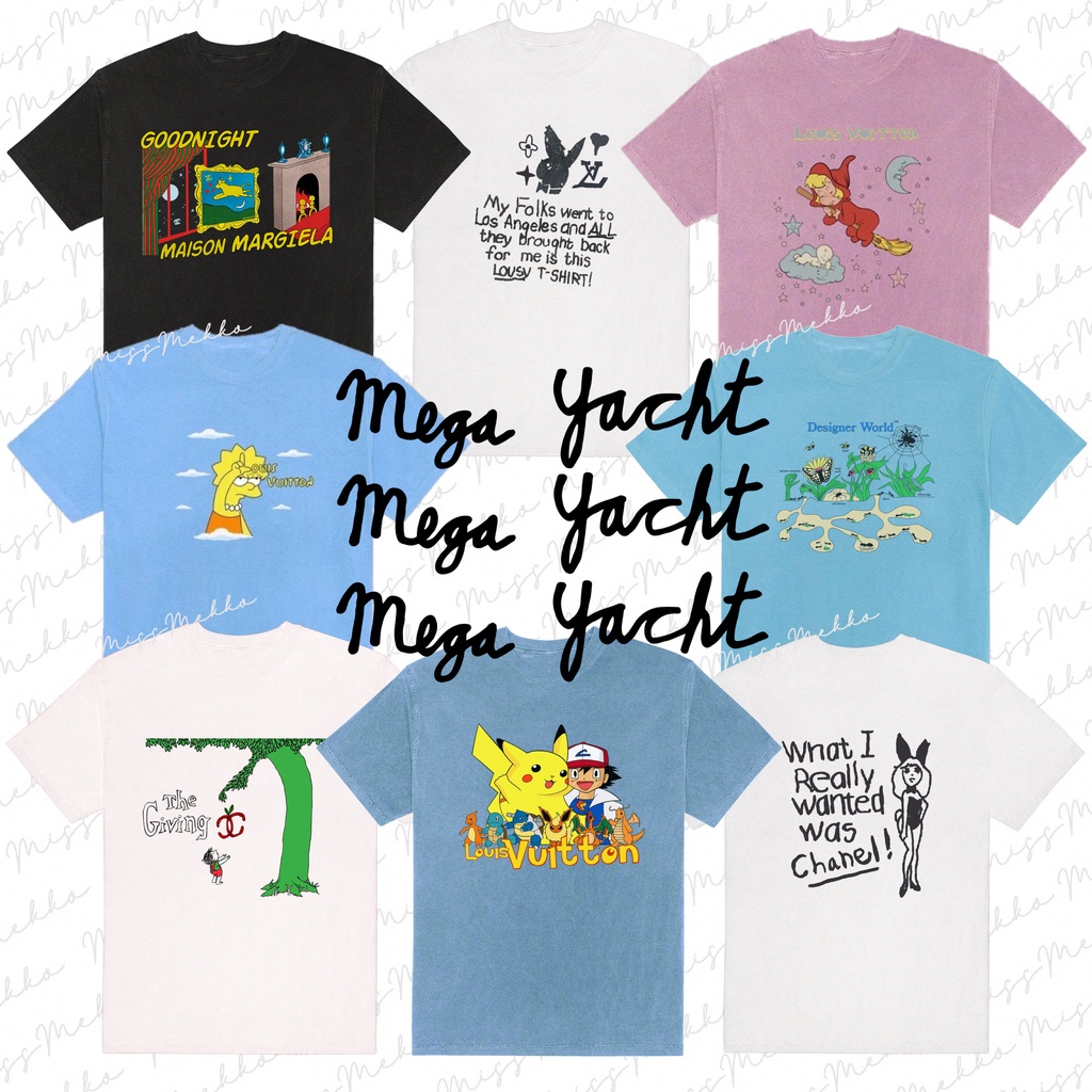 Mega Yacht T Shirt เสื้อยืด Mega Yacht Tee 🇺🇸(พร้อมส่ง)