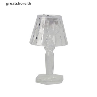 Greatshore โคมไฟตั้งโต๊ะ LED รูปเพชรคริสตัล ขนาดเล็ก สําหรับตกแต่งห้องนอน ข้างเตียง ของขวัญ