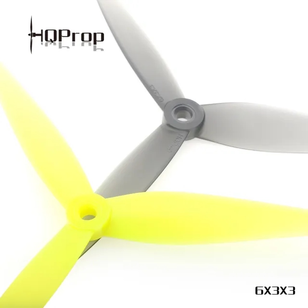 6-H3 HQProp 6X3X3 (2CW+2CCW)-Poly Carbonate อุปกรณ์โดรน Drone 1 ชุด 4ใบ ใบพัดโดรน