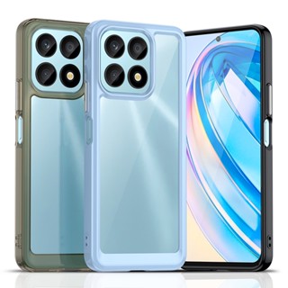 เคสโทรศัพท์มือถือซิลิโคน TPU ใส กันกระแทก หรูหรา สําหรับ Honor X8a 5G